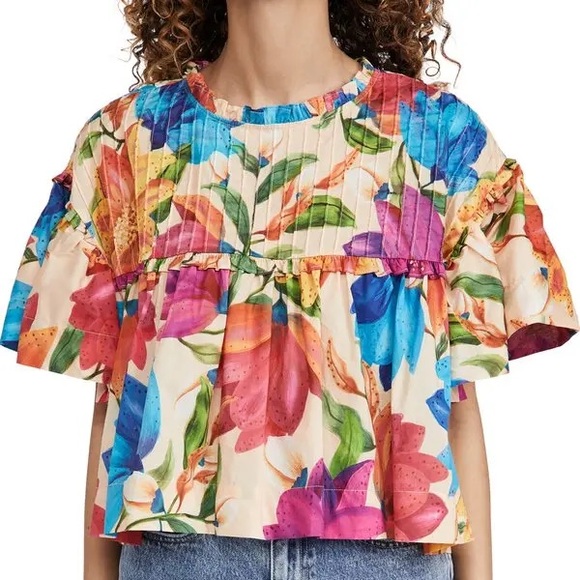 FARM Rio Colorful Floral Blouse - Picture 4 of 4